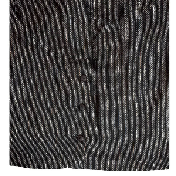 Casablanca Women's Size 14 Black Multicolor Button Detail Lined Pencil Skirt‎ - Picture 3 of 8